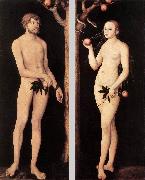 CRANACH, Lucas the Elder Adam and Eve 01 France oil painting reproduction